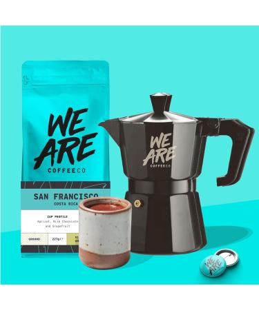 Coffee Ground for Cafetiere 227g Bag Costa Rica Ground Coffee Chocolate & Fruits Notes 100% Arabica Medium Roast Speciality Freshly Roasted Single Origin (We Are Coffee Co) Ground Cafetiere 227 g (Pack of 1) - Buy Online on SooperMarket.com