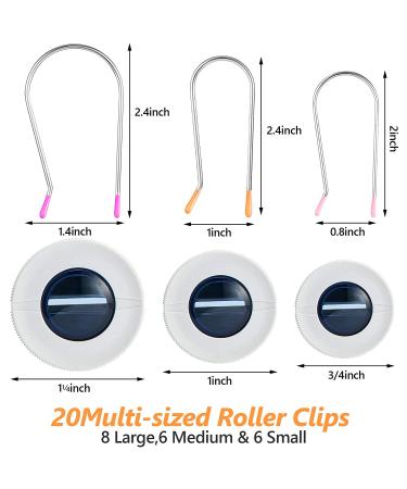 20 Assorted Hot Roller Clips Replacements for Large, Medium, and Small Rollers - Fits Most Sizes - Buy Online on SooperMarket.com