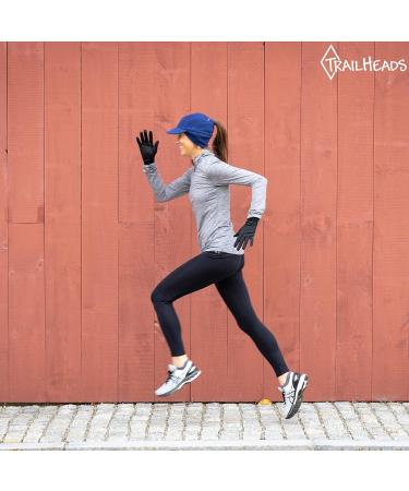 TrailHeads Women's Running Gloves | Lightweight Touchscreen Gloves - Black, Medium - Buy Online on SooperMarket.com