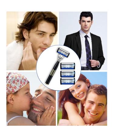Upgrade 7-Blade Razor for Men - Precision Trimmer & Dual Lubrication | 1 Handle + 12 Refills for Ultimate Comfort - Shop Internationally - Buy Online on SooperMarket.com