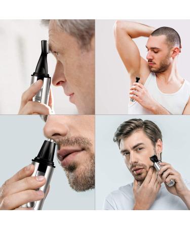 4 in 1 Multifunctional Trimmer - USB Rechargeable Ear Nose & Eyebrow Hair Trimmer for Home Travel & Work Easy Cleansing & Compact Design - Buy Online on SooperMarket.com