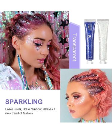 6 Colors Glitter Gel Set for Eyes, Hair, Nails - Sparkling Mermaid Holographic Sequins - Festival & Halloween Makeup Kit - Buy Online on SooperMarket.com