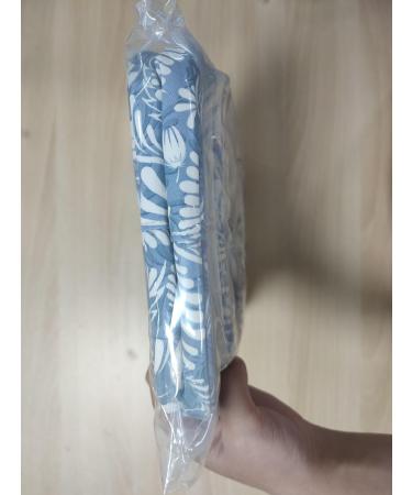 Large Blue Leaf Toiletry Bag - Travel Makeup Organizer for Women - Buy Online on SooperMarket.com