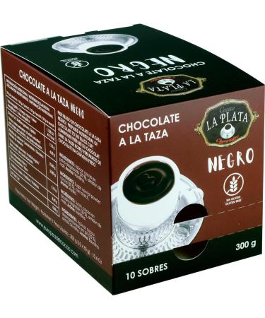 Spanish Dark Hot Chocolate 10 sachets | Gluten Free Soya Free and Dairy-free Chocolate Drink | Vegan Hot Chocolate Powder | Chocolate a la taza | 300g