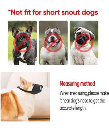 Adjustable Breathable Muzzle for Small Dogs - Safe Comfortable Prevents Biting & Barking (S Black) - Buy Online on SooperMarket.com