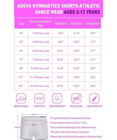 Aosva Little Big Girls' Sparkle Gymnastics Shorts 2-14Years - 2pcs Sparkleblack - Buy Online on SooperMarket.com