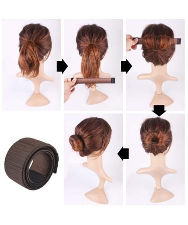 Shop 3 PCS Hair Bun Maker - Stylish Ponytail Accessories & Twist Hair Jewelry for Women & Girls - Buy Online on SooperMarket.com