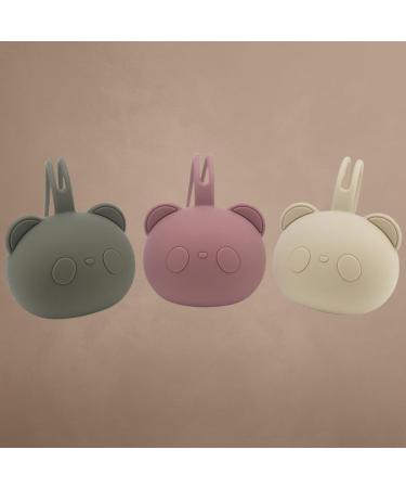 Caja Schnullerbox Silicone | BPA-Free Pacifier Storage for Babies | Panda Design | Safe & High-Quality Baby Accessories (Deep Pink) - Buy Online on SooperMarket.com