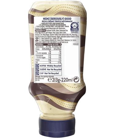 Heinz Seriously Good Truffle Mayo 220ml - Premium Truffle Mayonnaise (1 Pack) - Buy Online on SooperMarket.com