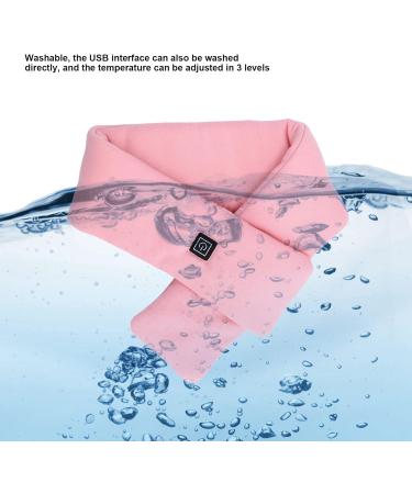 USB Heating Pillows for Neck Pain Relief | Washable Thermal Neck Bandage | 3 Temperature Levels | Soft Pink - Buy Online on SooperMarket.com