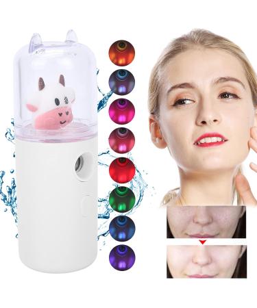 Handy Mist Sprayer Cute cartoon animal portable facial mist sprayer home office moisturizing spray USB Rechargeable Moisturizing Skin Care(White) - Buy Online on SooperMarket.com