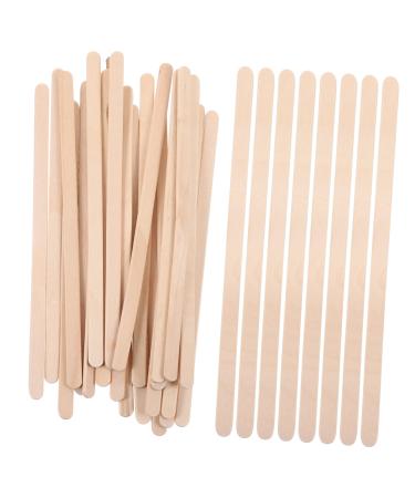 Belliffy 100 pieces of hair removal wax pencil wooden pencil wax applianter tool wax pata wax pat