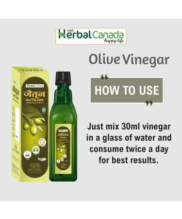 CROW Herbal Canada Ayurvedic Helath Care (Olive Vinegar 500ml) - Buy Online on SooperMarket.com