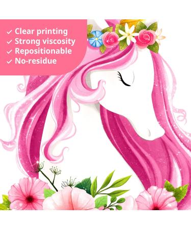 DECOWALL SG-2105 Unicorn Rainbow Wall Stickers - Removable Girls Nursery Bedroom Decor - Buy Online on SooperMarket.com