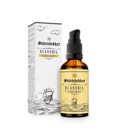 New: St rtebekker Premium Bart l Sandalwood - Daily beard care for 3 -day beard to full beard - 50ml Beard Oil vegan - Bart oil men with pleasant fragrance - high -quality ingredients - made in Germany