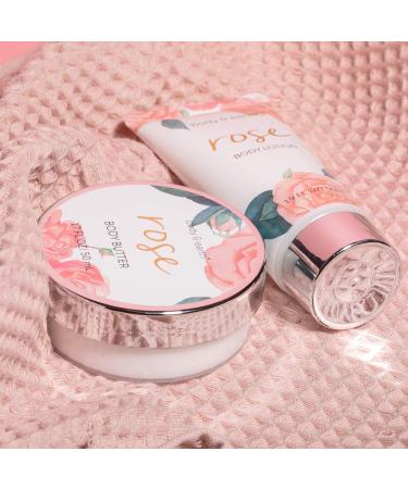 BODY & EARTH Rose Bath Spa Gift Set - 5 Piece Box for Women | Pamper & Relax with Soap, Shower Gel, Body Butter, and Lotion | Ideal Birthday & Christmas Gifts for Her - Buy Online on SooperMarket.com