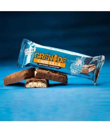 Carb Killa Cookies & Cream Bar 12x60g - High Protein Snack - Buy Online on SooperMarket.com