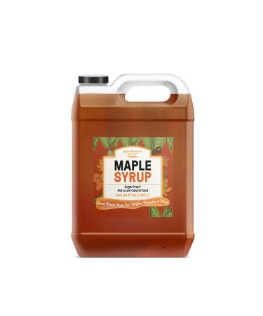 Sugar Free Maple Syrup By Unpretentious Baker, 1/2 Gallon (64 Fl Oz) Pancakes, French Toast, Waffles 64 Fluid Ounces