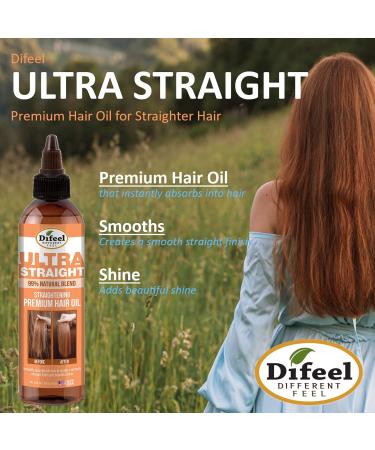 Difeel 99% Natural Premium Ultra Straight Hair Oil - 8 oz | Best for All Hair Types | Fast International Shipping - Buy Online on SooperMarket.com