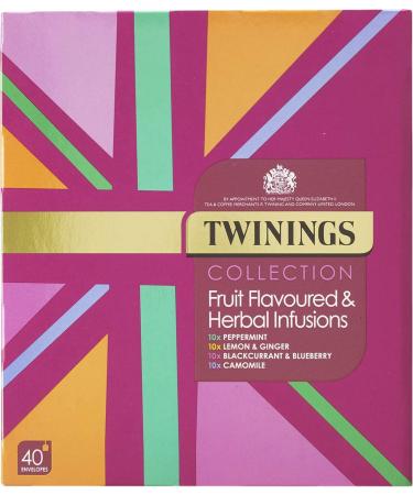 Twinings Infusions Selection Variety Gift Set - 40 Herbal Infusion Tea Bags - Buy Online on SooperMarket.com