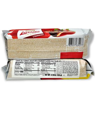 Roshen Lovita Jelly Cookies 4.76 oz Pack of 3 Strawberry - Kosher Biscuits with Strawberry Flavored Jelly Filling - Buy Online on SooperMarket.com