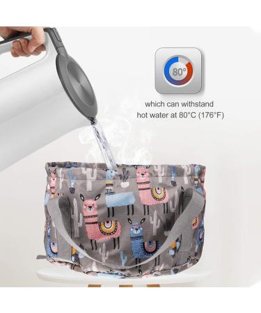 Healifty 21L Folding Water Basin | Multipurpose Travel Bucket for Camping, Hiking, Fishing | Gray Alpaca Pattern | Nylon Fabric | Foot Soaking Option - Buy Online on SooperMarket.com