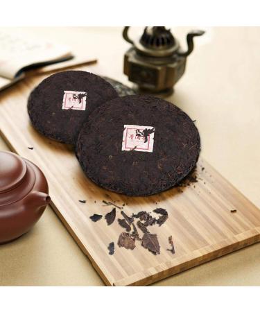 Pu-Erh Tea Pu-er Tea Chinese Yunnan Pu'erh Cake Cooked Tea Cake Raw Puerh Raw Puerh Tea for Family Friends Gift 357g - Buy Online on SooperMarket.com