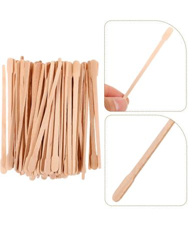 100 Pieces Wood Wax Sticks for Eyebrow & Body Hair Removal - Smooth Skin Solution for Salons - Buy Online on SooperMarket.com