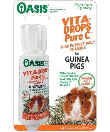 OASIS #80254 Vita Drops-Pure C for Guinea Pig, 2-Ounce, Packaging may vary
