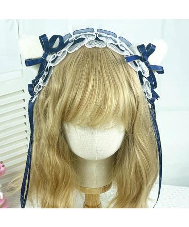 JSGHGDF Accessories Women Washing Face Hairband Pleated Laces r Cat Ear Shape Headbands Hair Hoop r Girls Pink - Buy Online on SooperMarket.com