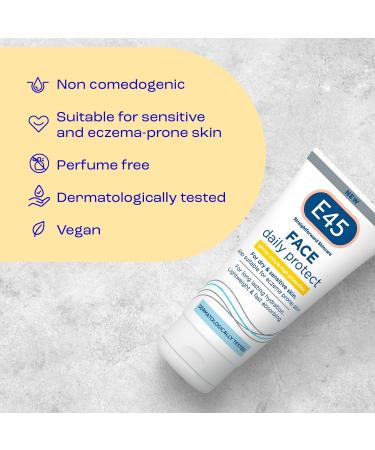 E45 SPF 30 Face Moisturiser for Dry, Sensitive, and Eczema Prone Skin - Hydrating SPF Day Cream 50ml - Buy Online on SooperMarket.com