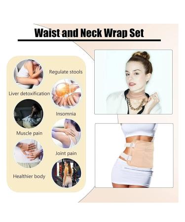 Organic Cotton Castor Oil Packs | Reusable & Washable Wraps for Waist & Neck | Soft Comfortable Leak-Proof | Ideal Pink Castor Oil Pack - Buy Online on SooperMarket.com