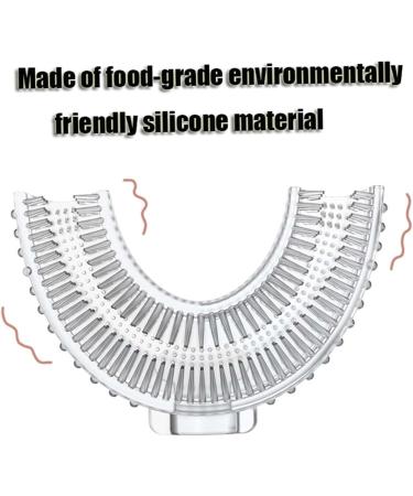 U-Shaped Toothbrush for Kids - Silicone Baby Toothbrush for Effective Mouth Cleaning | Eco-Friendly Green Design - Buy Online on SooperMarket.com