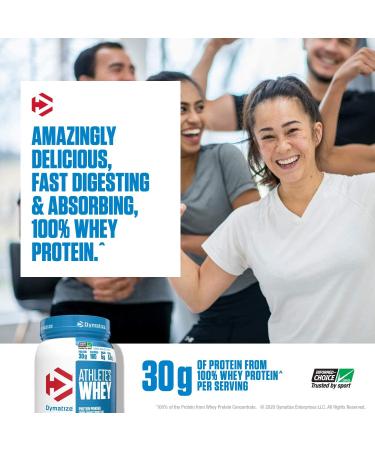 Dymatize Athlete's Whey Cookies & Cream 1.75 lb - High-Protein Protein Powder - Buy Online on SooperMarket.com