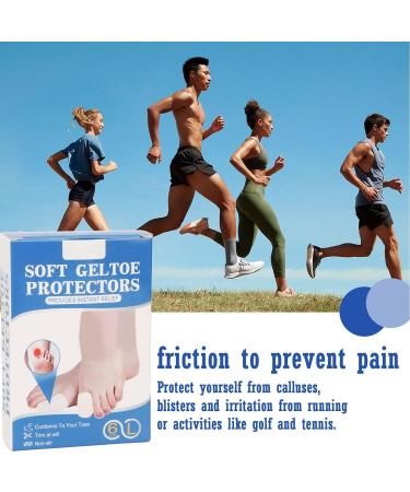 Anggrek Soft Gel Toe Protectors - 6pcs Toe Caps for Ingrown Toenails with 5pcs Toe Sleeves Care Patch - Buy Online on SooperMarket.com