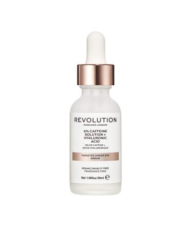 Revolution Skincare Targeted Under Eye Serum - 5% Caffeine Clears Blemishes Exfoliates the Skin and Reduces Blackheads Vegan & Cruelty Free 250ml