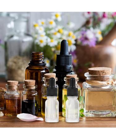 Beaupretty 10-Pack Clear Glass Essential Oil Travel Bottles - Empty Tincture Containers with Drip Tenders for International Shipping - Buy Online on SooperMarket.com