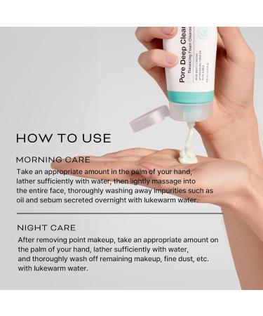 Pore Deep Clean pH Balancing Foam Cleanser 120ml | International Shipping Available - Buy Online on SooperMarket.com
