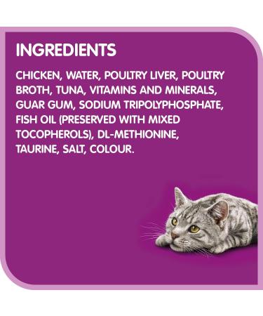 WHISKAS Perfect Portions Wet Cat Food Pat - Chicken & Tuna - 75g (24 Pack) Pat Chicken & Tuna 1 count (Pack of 24) - Buy Online on SooperMarket.com