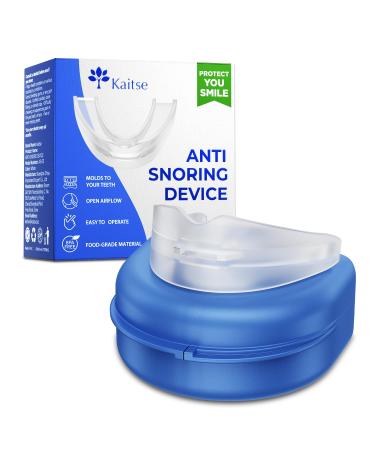 Kaitse Anti Snoring Devices for Sleep: Snoring Solution Tailored for Your Teeth - Portable Mouth Guard for Home Travel - Ldeal Stop Snoring Devices for Family Friends