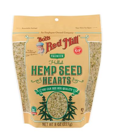 Bob's Red Mill Resealable Hulled Hemp Seed Hearts, 8 Ounce (Pack of 5)