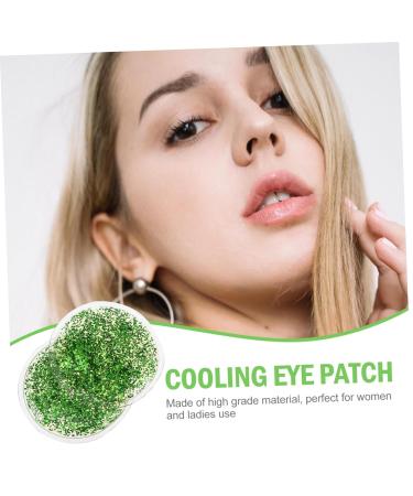 FRCOLOR 2pcs Eye Patch Ice Pack for Face and Breastmilk - Cooling Eye Pad for Hydrating and Compress - Green, 6.5X6.5X0.5CM - Buy Online on SooperMarket.com