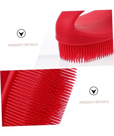 FRCOLOR Silicone Bath Brush - Exfoliating Body Scrubber for Gentle Cleaning and Exfoliation - Buy Online on SooperMarket.com