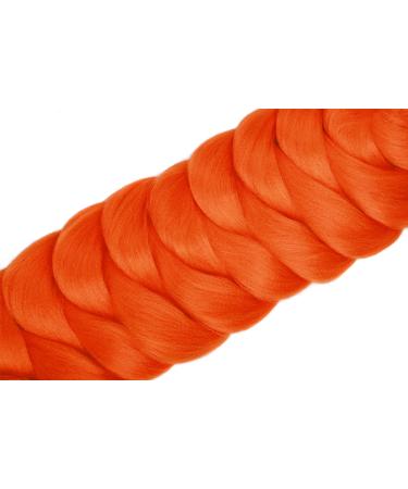 Buy MapofBeauty 3pcs Ombre Crochet Jumbo Braid Hair Extensions - Fluorescent Orange | Wholesale International Shipping - Buy Online on SooperMarket.com