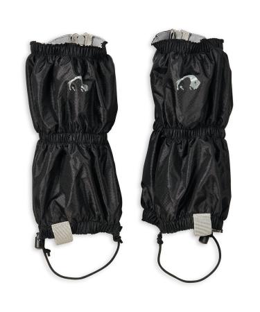 Tatonka Gaiter Ripstop Short Light - Waterproof gaiters with sole fixation and zipper - including packing bags - protect shoes and pants legs while hiking and trekkken unit size briefly black