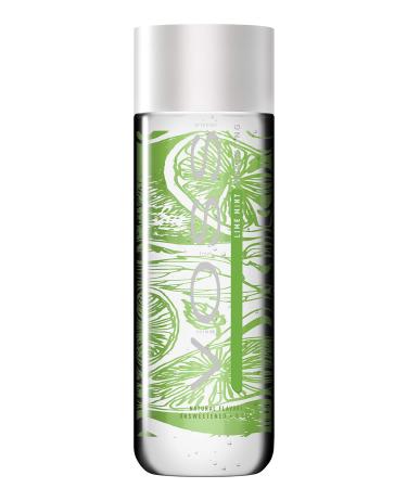 VOSS Water Flavored Sparkling Water, Lime Mint, 330 ml Plastic Bottles (12 Count), 133.8 Fl Oz