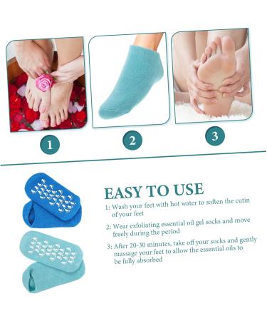 minkissy 4 Pairs Gel Socks Foot Women's Socks Miss Vegetable Gel - Buy Online on SooperMarket.com