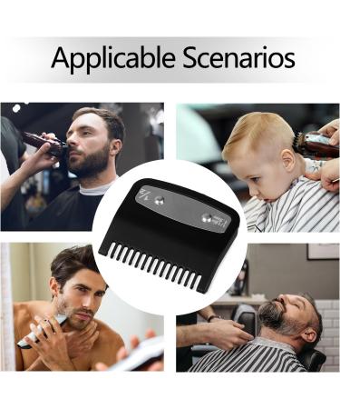 Professional Hair Clipper Guard Clipper Combs 2 Lengths 1.5mm&4.5mm Clipper Plastic Attachment Comb with Metal Clip Fits All Full Size Clippers (Black) - Buy Online on SooperMarket.com