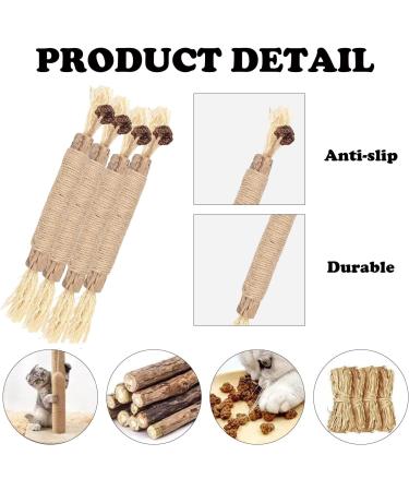 HBINGL Silvervine Chew Sticks for Cats 4 pcs Brown Catnip Chew Sticks for kitten Cat Teeth Nip Cleaning Teeth Chew Catnip Toys Natural Cat Teeth Nip Cleaning Catnip for Indoor Cats - Buy Online on SooperMarket.com