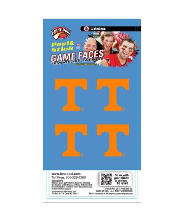 Fan-A-Peel Tennesse Waterless Temporary Tattoos - Hypoallergenic Peel and Stick Waterproof Temporary Tattoos Logo